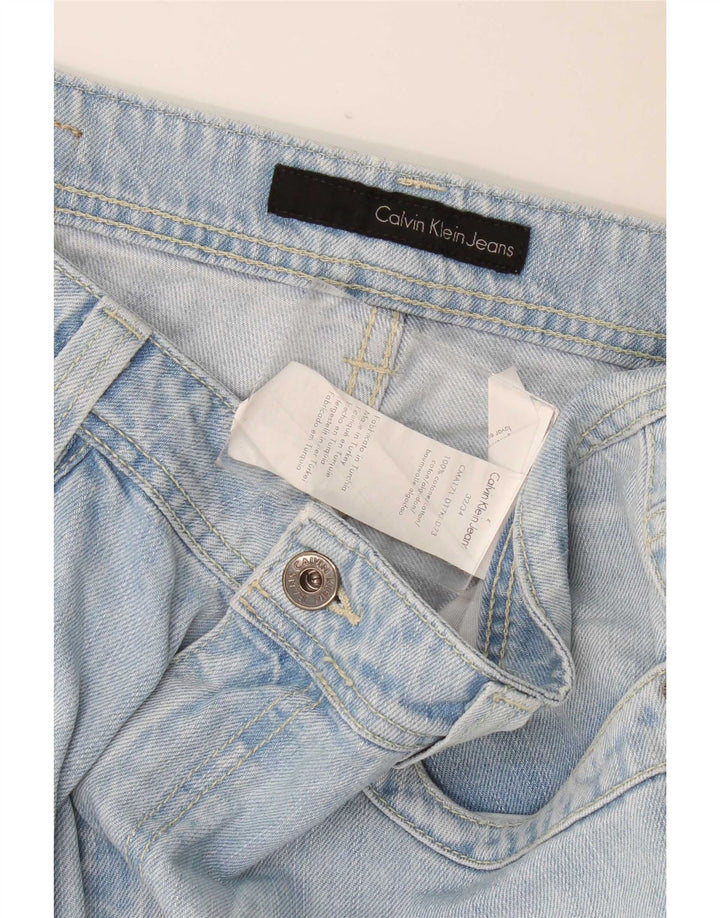 Vaqueros Rectos Calvin Klein Mujer W32 L34 Algodón Azul