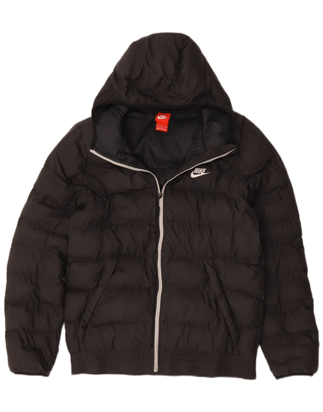 Nike - Chaqueta acolchada con capucha para hombre, talla 38, talla M, color negro
