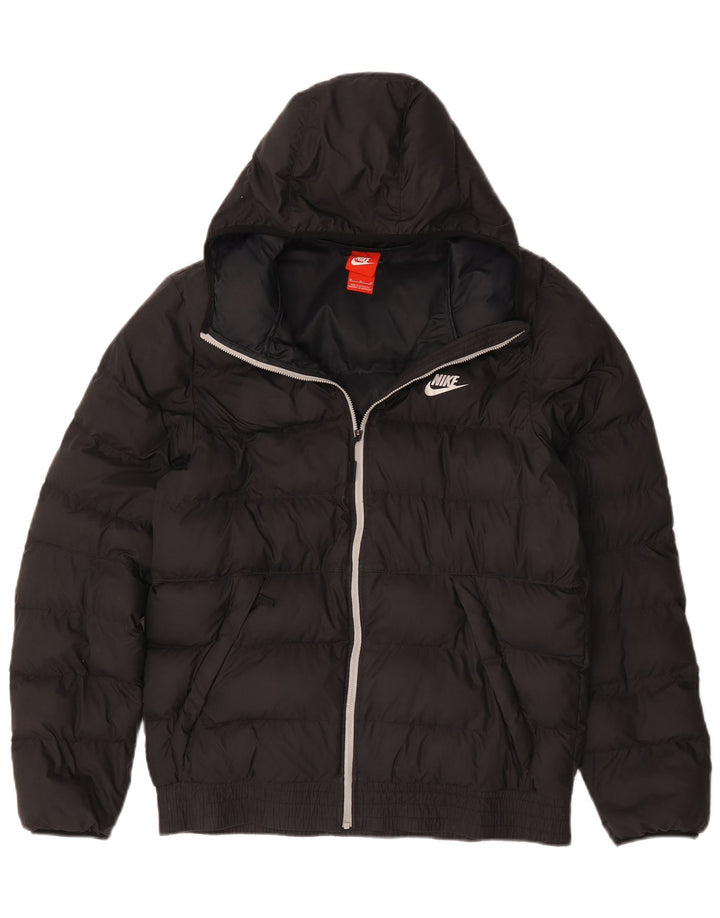 Nike - Chaqueta acolchada con capucha para hombre, talla 38, talla M, color negro