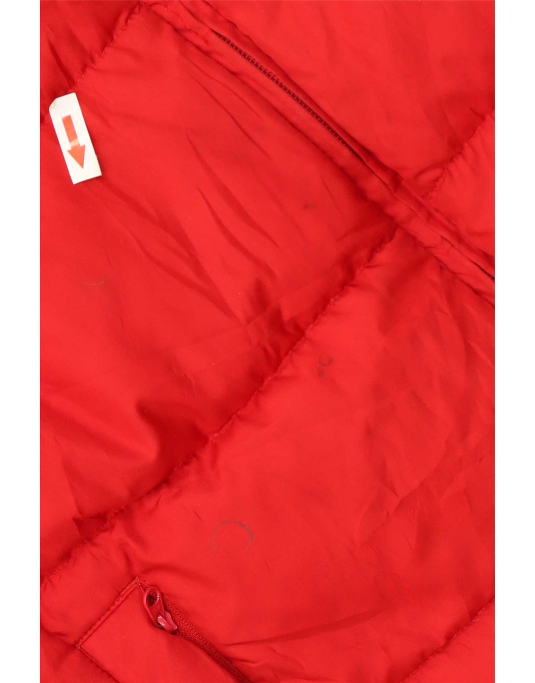 Nike Chaqueta acolchada con capucha para niños 7-8 años XL Rojo Colorblock Poliéster