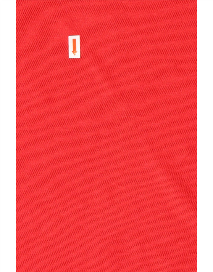 Izod Hombre Polo Manga Larga Poliéster Rojo Medio