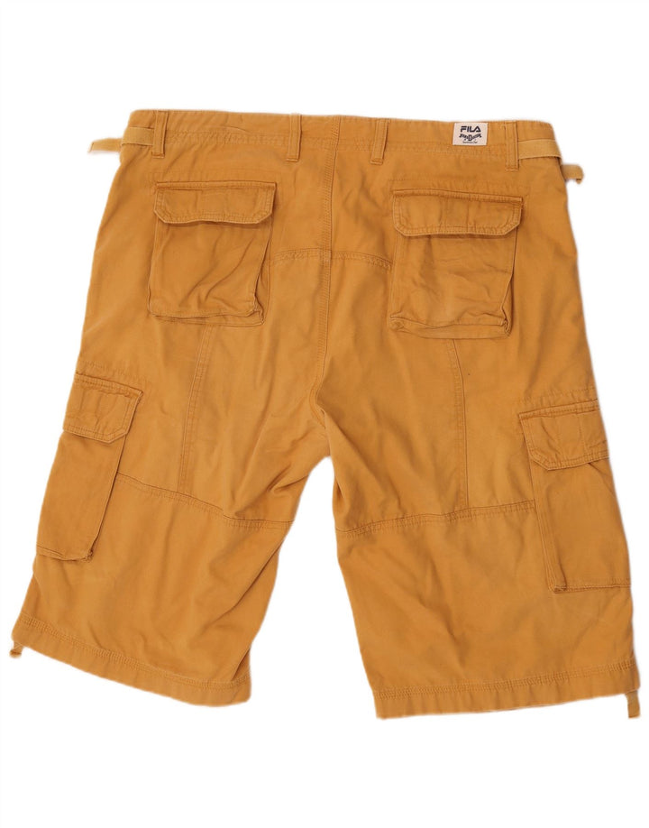 Fila Shorts Cargo Hombre W40 XL Algodón Amarillo