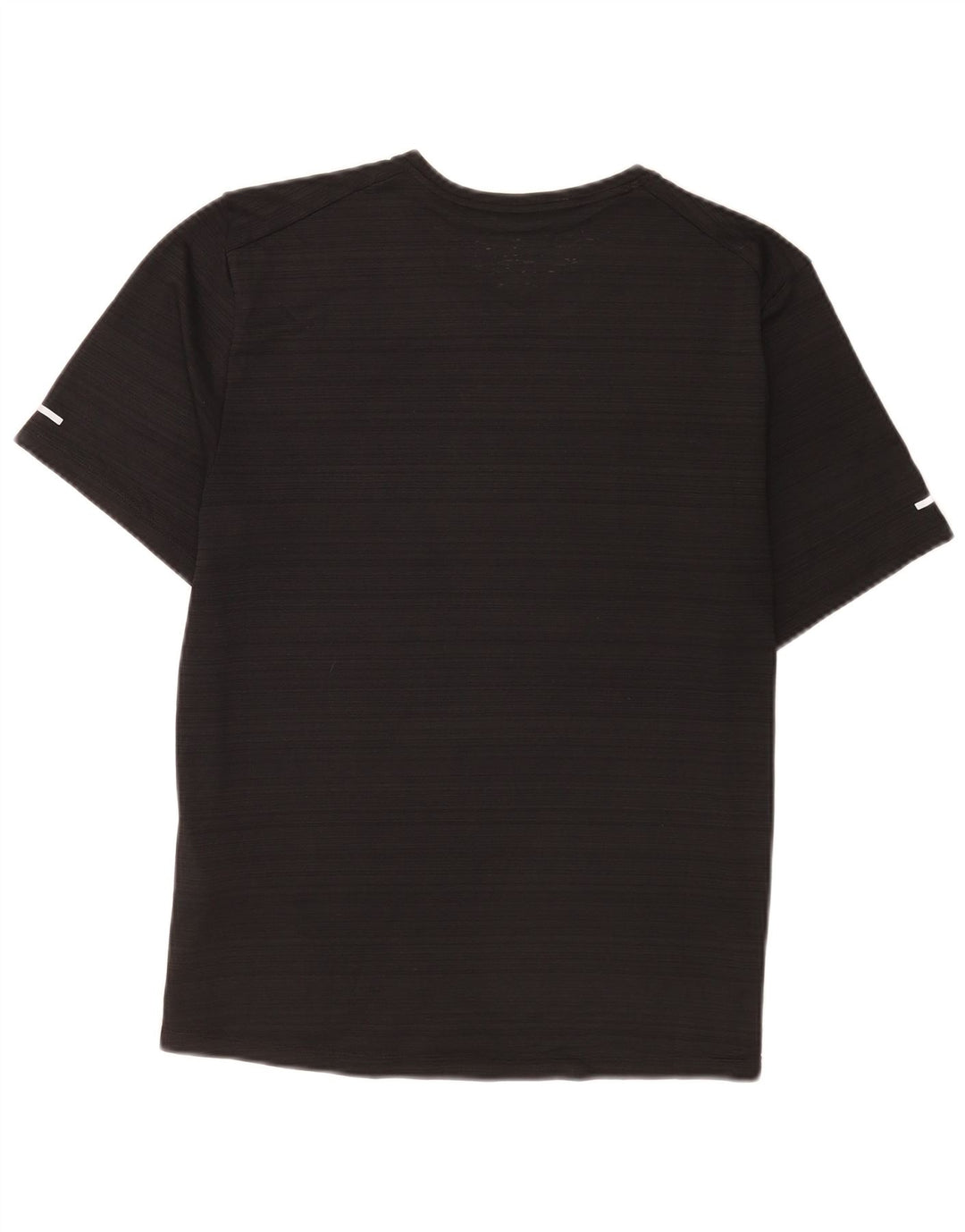 Nike Camiseta Dri Fit para Hombre Top Mediano Negro Poliéster a Rayas