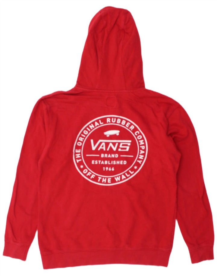 VANS Hombre Graphic Sudadera con capucha Jumper Small Rojo Algodón