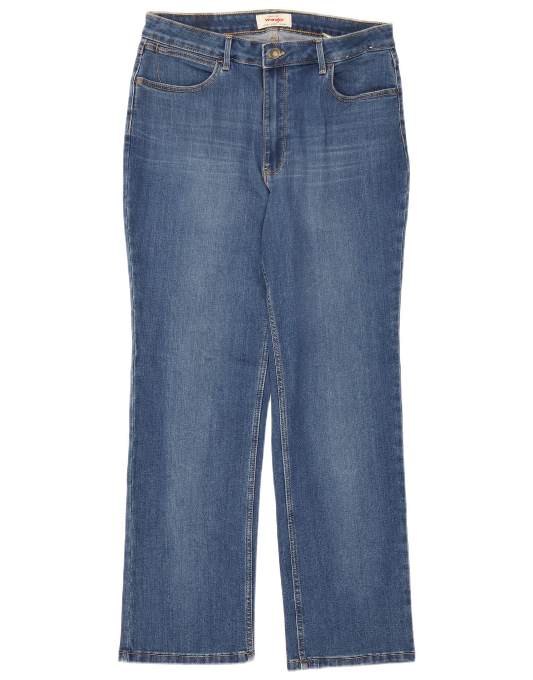 Vaqueros Wrangler Mujer Rectos W32 L30 Algodón Azul