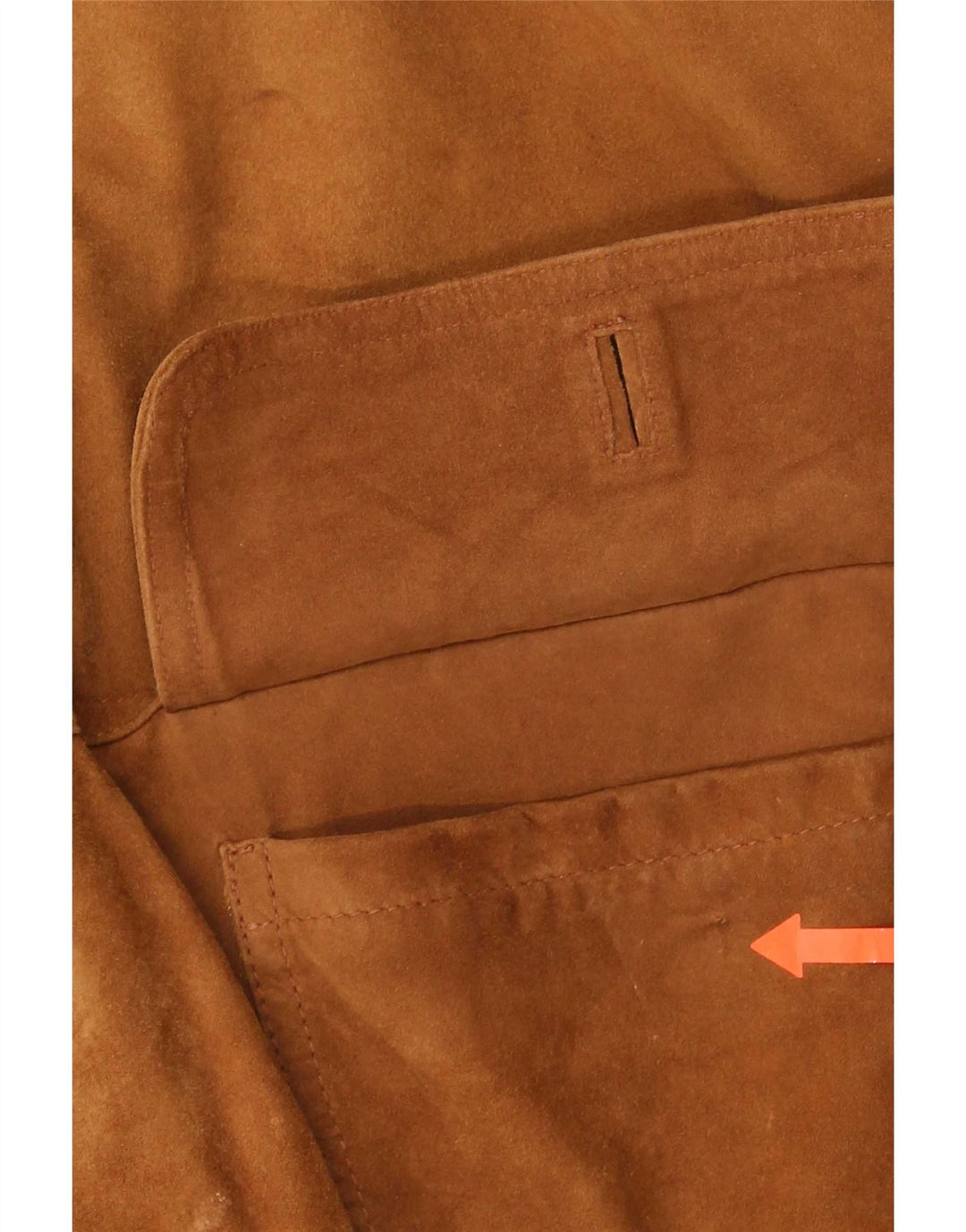 Vintage hombres ante bomber chaqueta IT 48 marrón medio