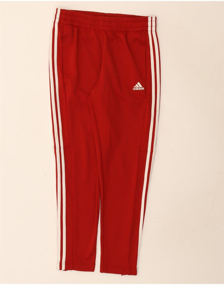 Adidas Pantalones de Chándal para Mujer UK 12/14 Medio Rojo Poliéster