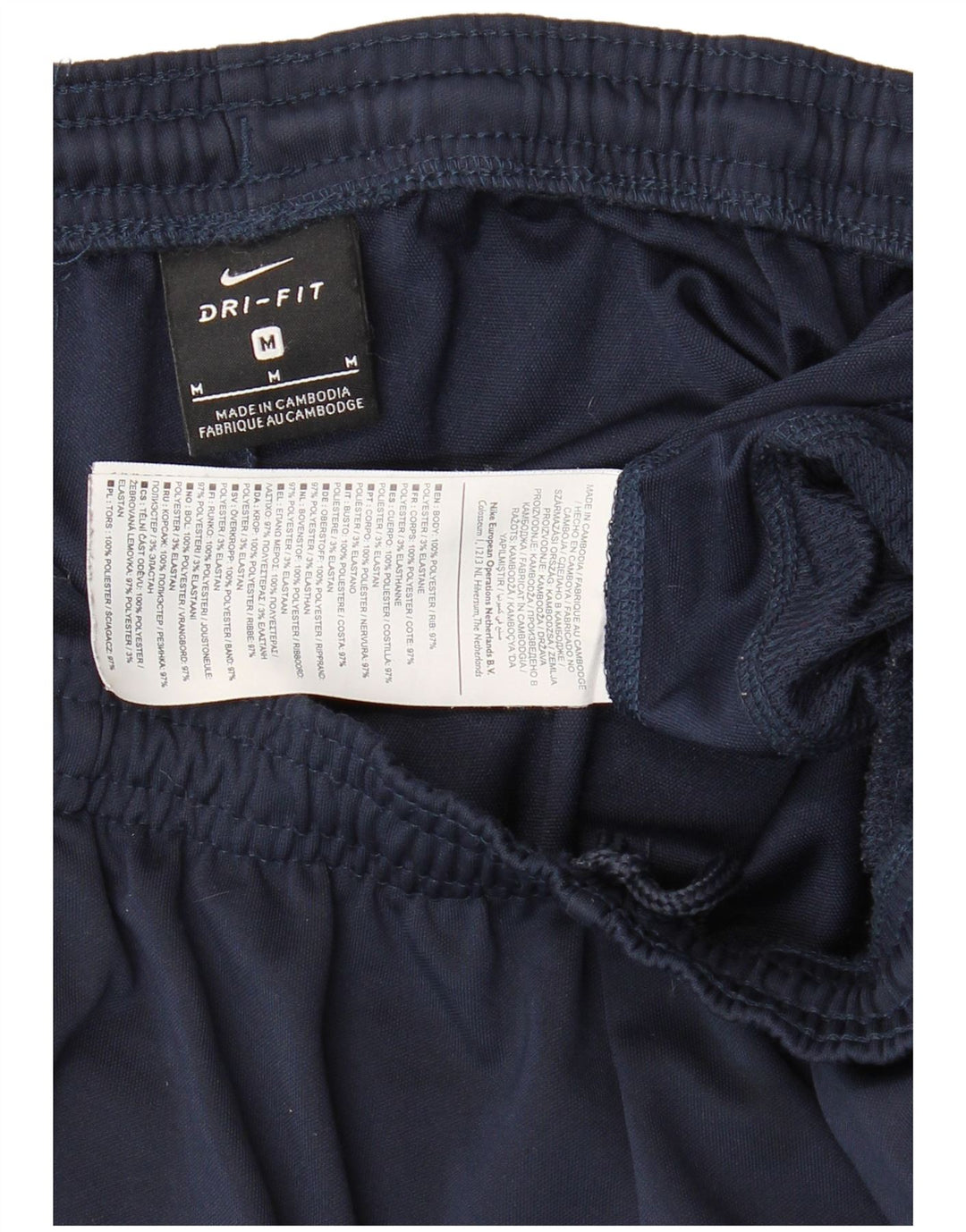 Pantalones de chándal NIKE Dri Fit para hombre Poliéster azul marino medio