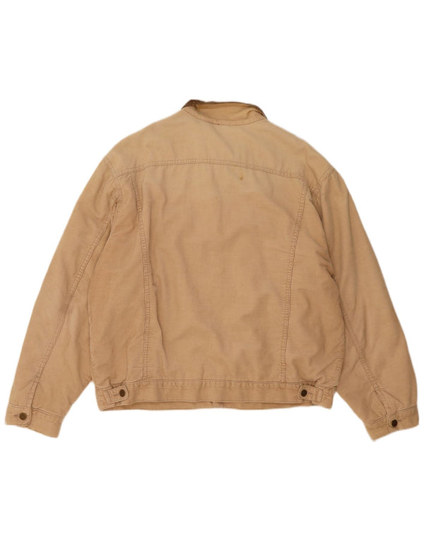Lee Chaqueta de pana para hombre UK 44 2XL Algodón color block beige