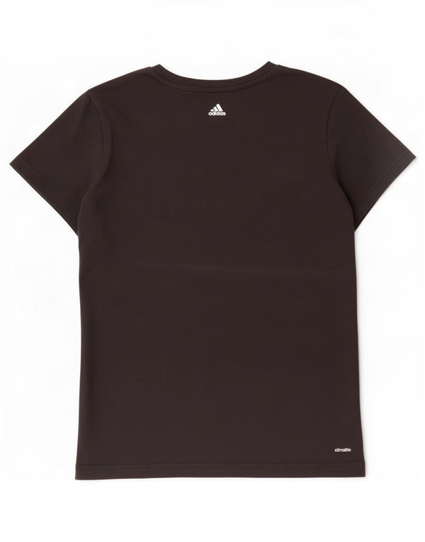 Adidas Mujer Climalite Graphic Camiseta Top UK 20/22 XL Negro Algodón