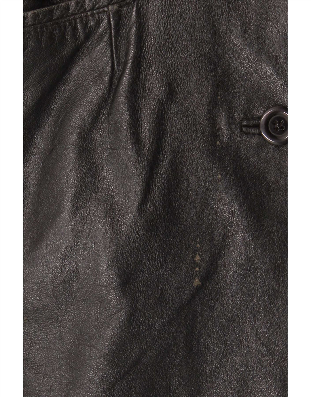 Pascucci Abrigo de cuero para mujer IT 44 Medio Negro