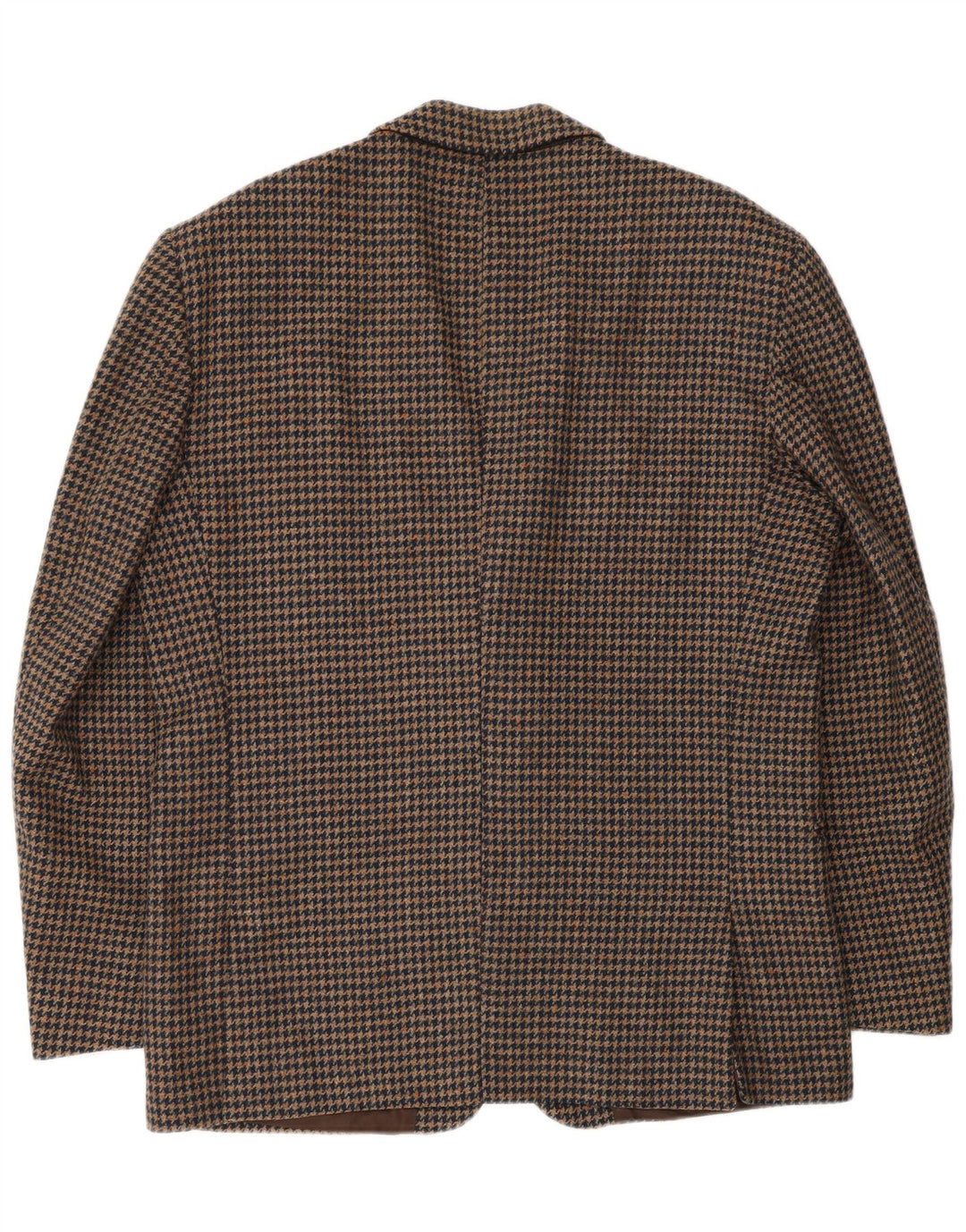 Lanificio Campore Chaqueta tipo blazer de 2 botones para hombre UK 40 Large Brown Houndstooth