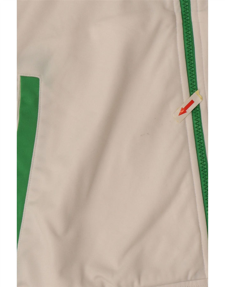 Puma Chaqueta De Chándal Superior Para Hombre Poliéster Color Block Blanco Mediano