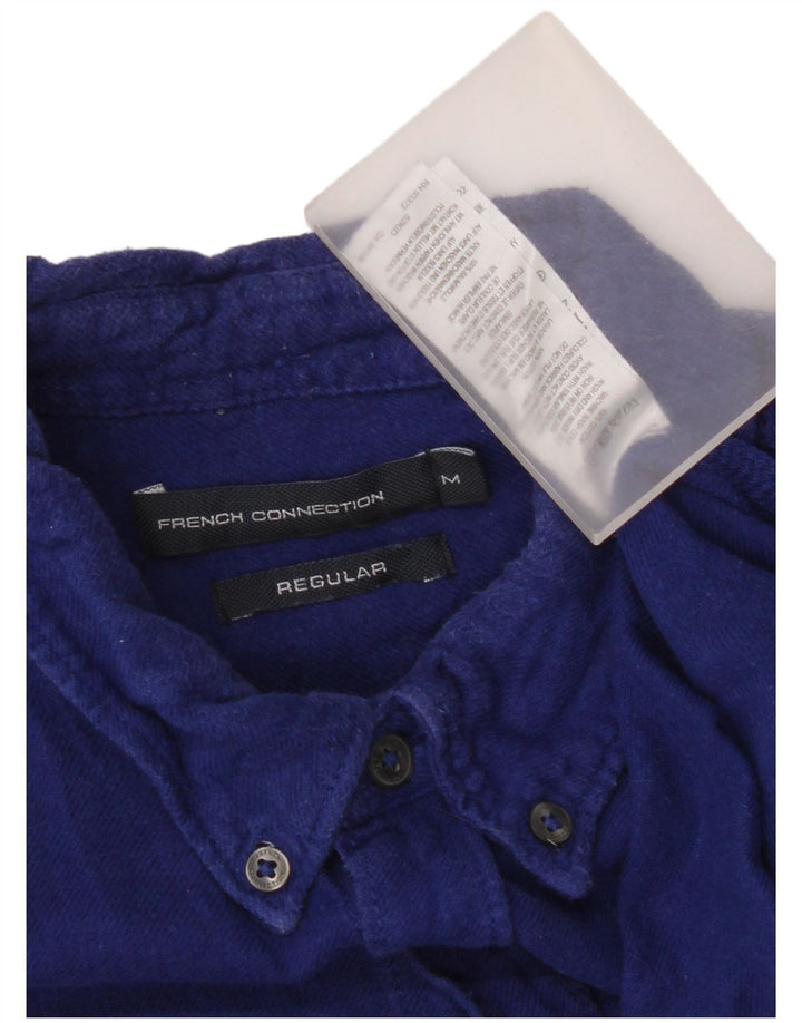 Camisa de franela de corte estándar para hombre de French Connection Algodón azul medio