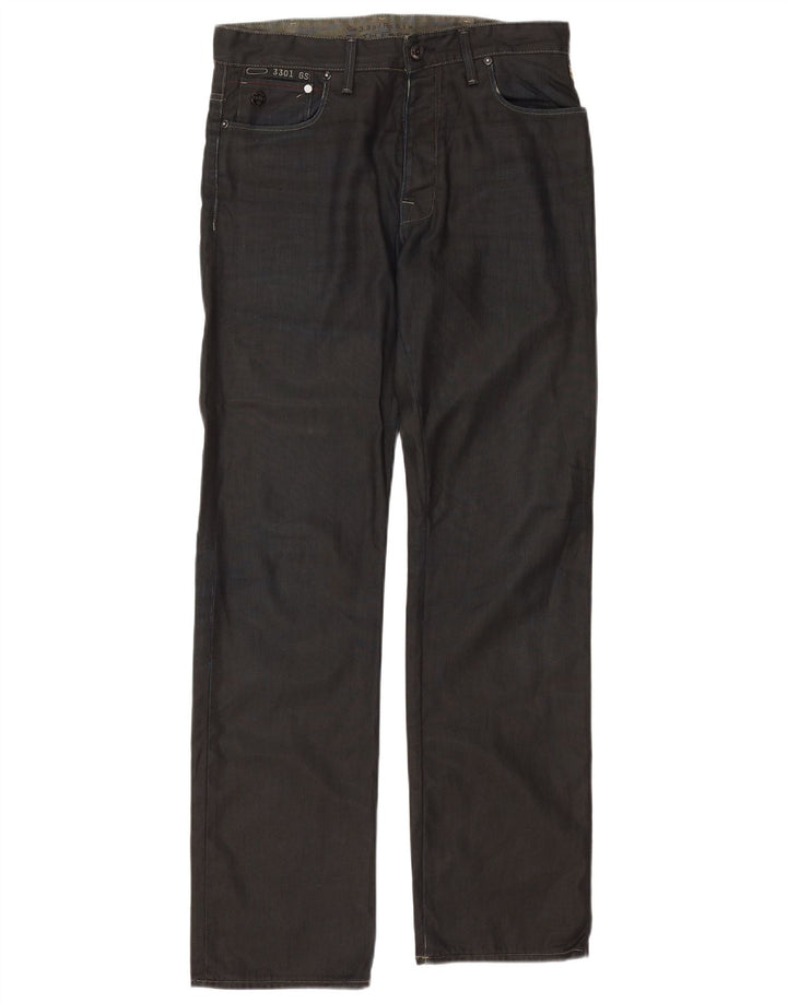 G-STAR Vaqueros rectos 3301 para hombre W32 L34 Algodón azul marino