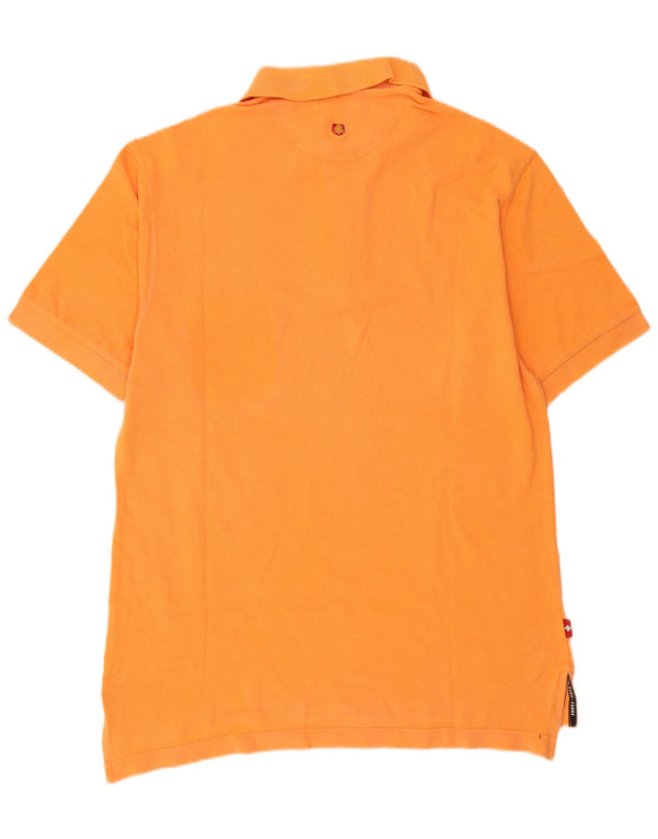 Chateu Beau Cedre Polo para hombre grande naranja algodón