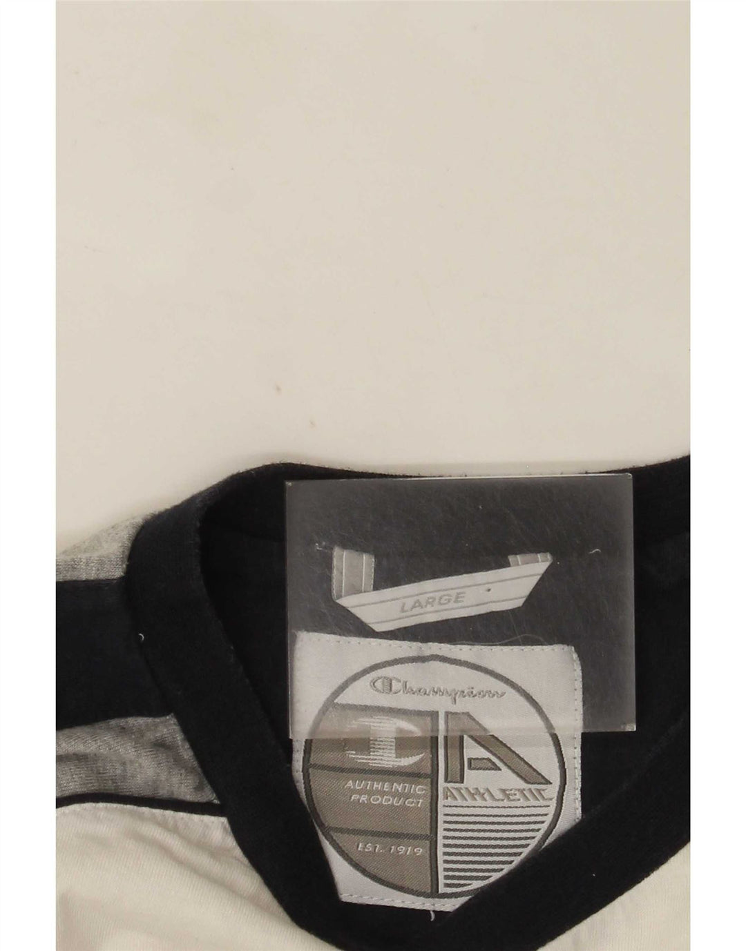 Champion Camiseta para hombre Top Large Blanco Colorblock