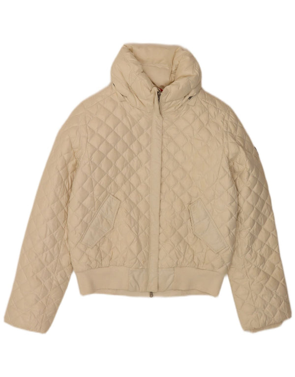 Conte of Florence Chaqueta acolchada para mujer IT 46 Poliéster blanco grande