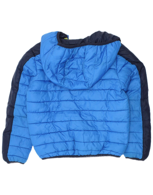 Diadora Chaqueta acolchada con capucha para niño 5-6 años Small Azul Colorblock