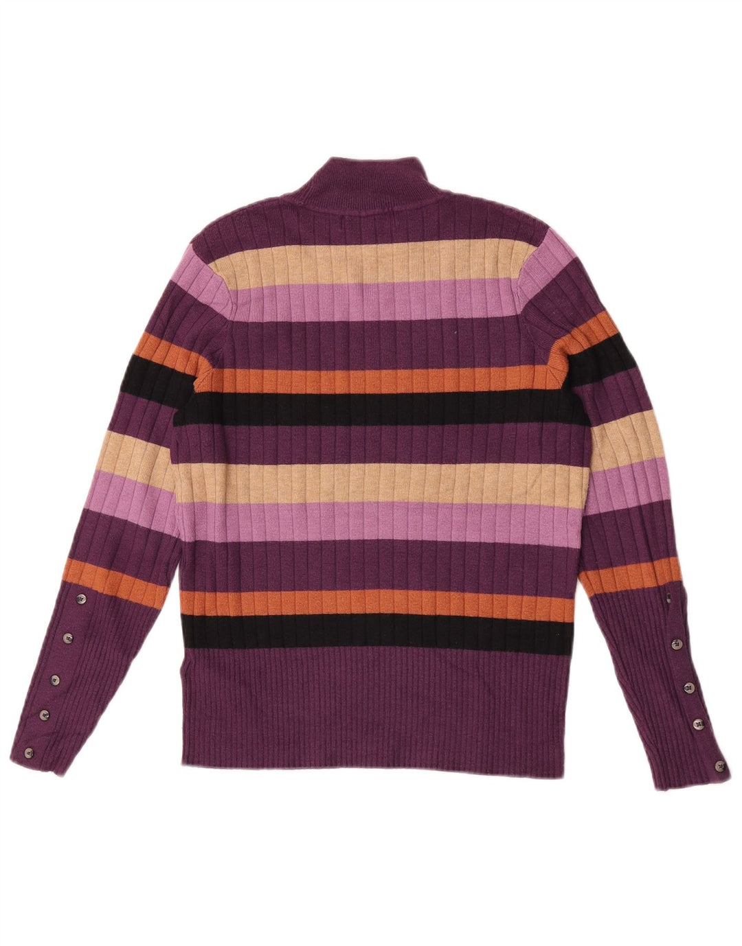 Marks & Spencer Jersey con cuello alto para mujer, talla 40, color morado mediano