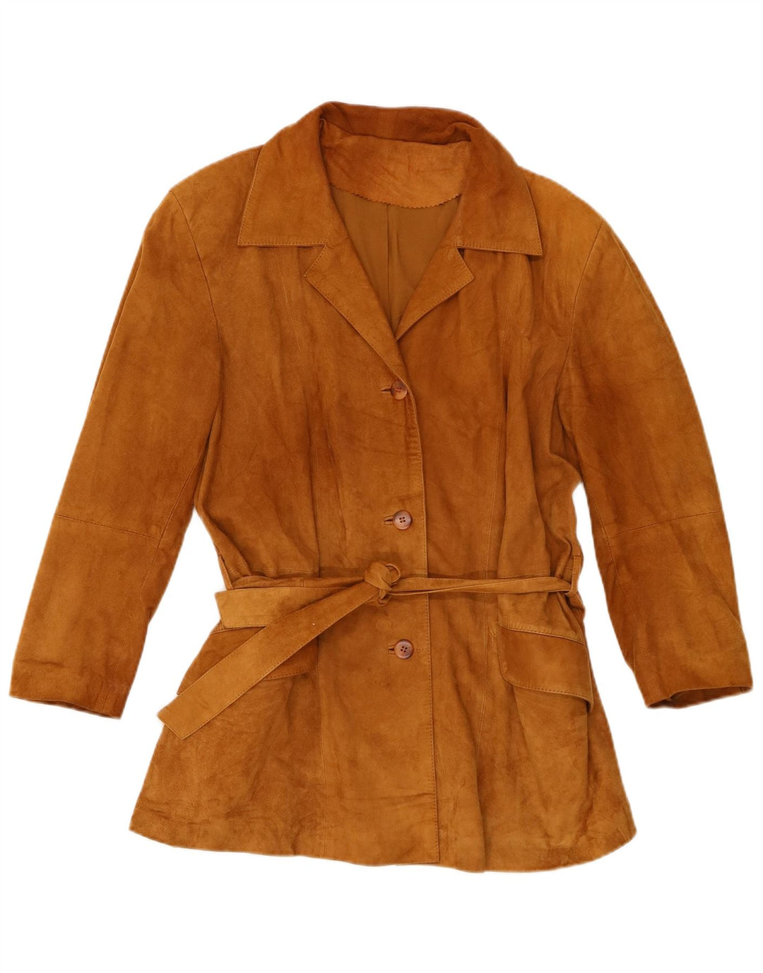 Chaqueta De Ante Mujer Conbipel IT 42 Cuero Beige Medio