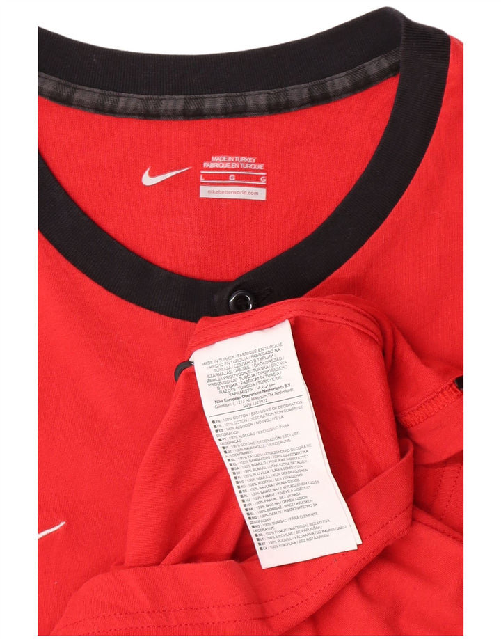 Nike Niños 12-13 años Grande Rojo Algodón