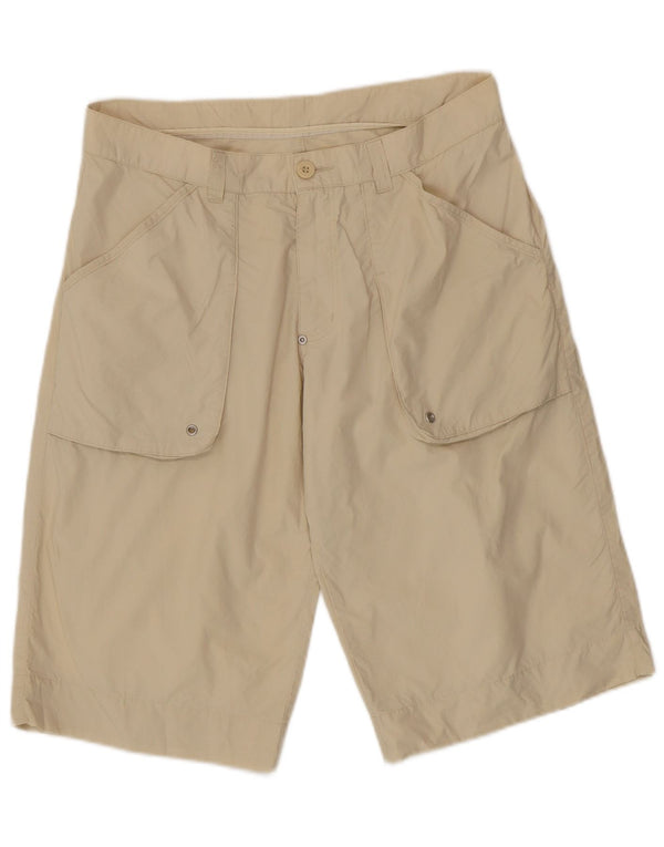 Sergio Tacchini Pantalones cortos casuales para hombre IT 50 Large W34 Beige Algodón