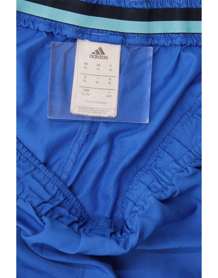 Adidas Pantalones cortos deportivos para hombre XL Azul Poliéster