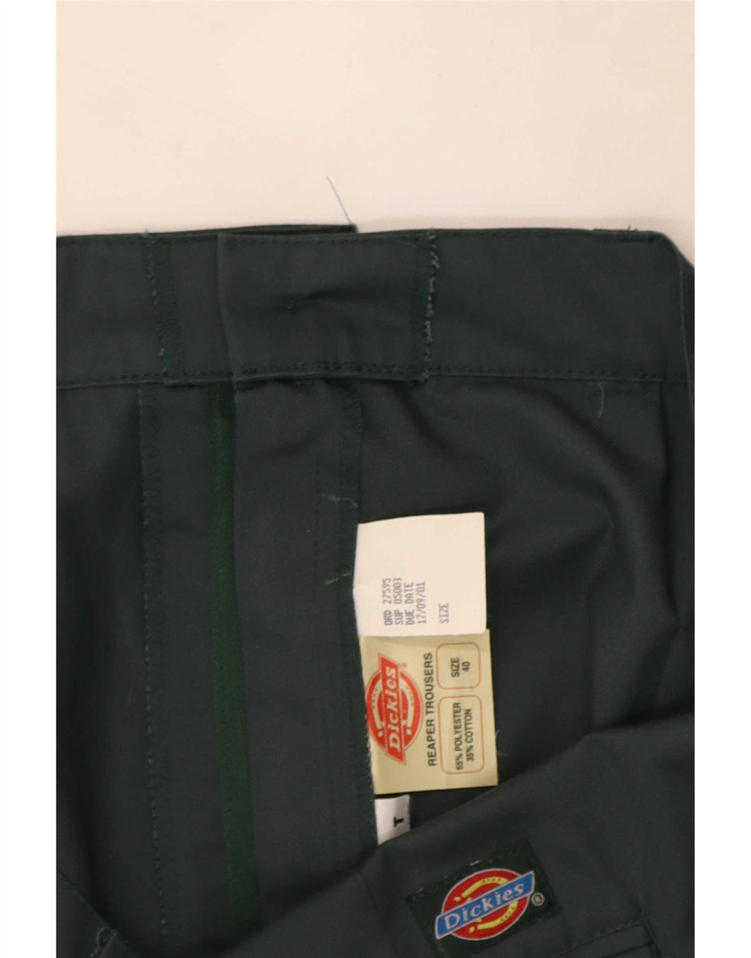 Dickies Pantalón chino recto para hombre W40 L30 Poliéster verde