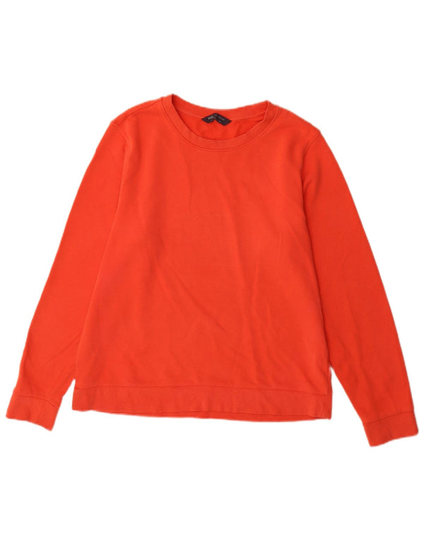 Marks & Spencer Sudadera para mujer Jumper UK 44 Grande Naranja Algodón