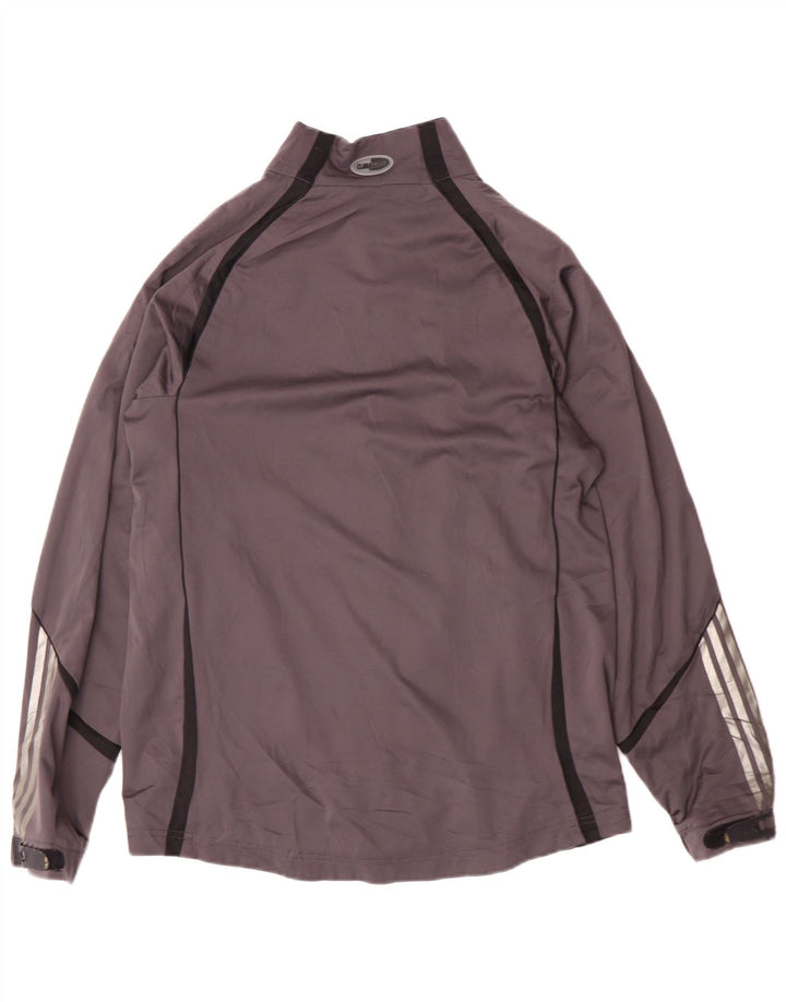 Adidas Hombre Chándal Top Chaqueta Gris Medio Poliéster Deportes