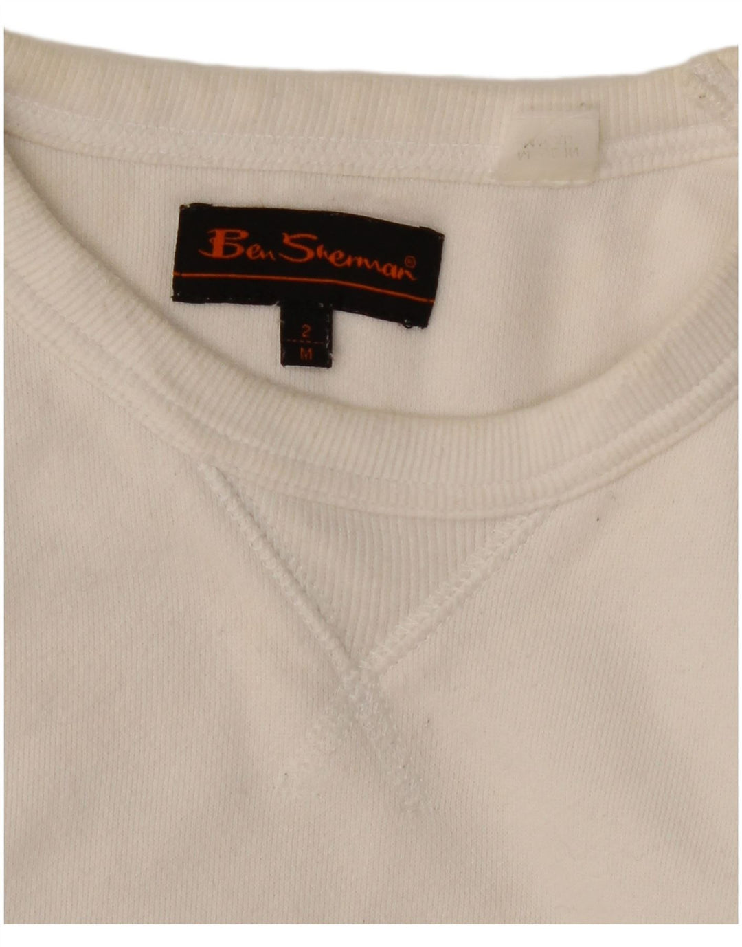 Ben Sherman - Sudadera con gráfico para hombre, jersey de algodón blanco mediano