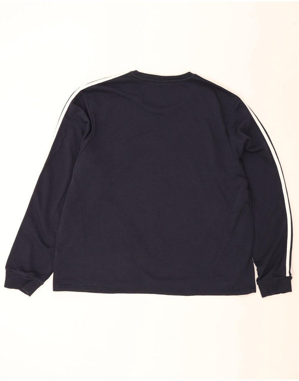 Adidas Hombre Sudadera Jumper 2XL Azul Marino Algodón