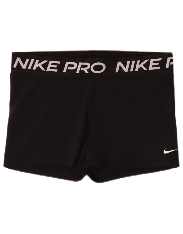 Nike Dri Fit Graphic - Pantalones cortos deportivos para mujer, talla 40, XL, poliéster negro