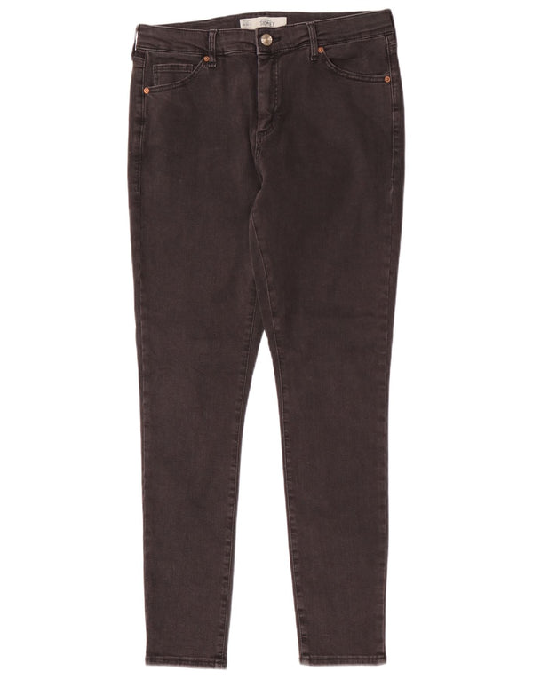 Topshop Vaqueros ajustados Sidney para mujer W30 L28 Algodón negro