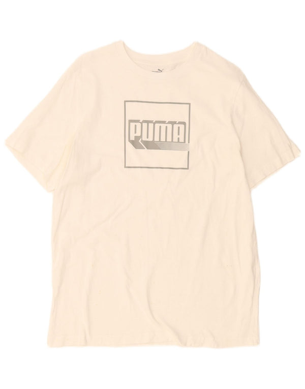 Puma - Camiseta gráfica para hombre, talla grande, color blanco