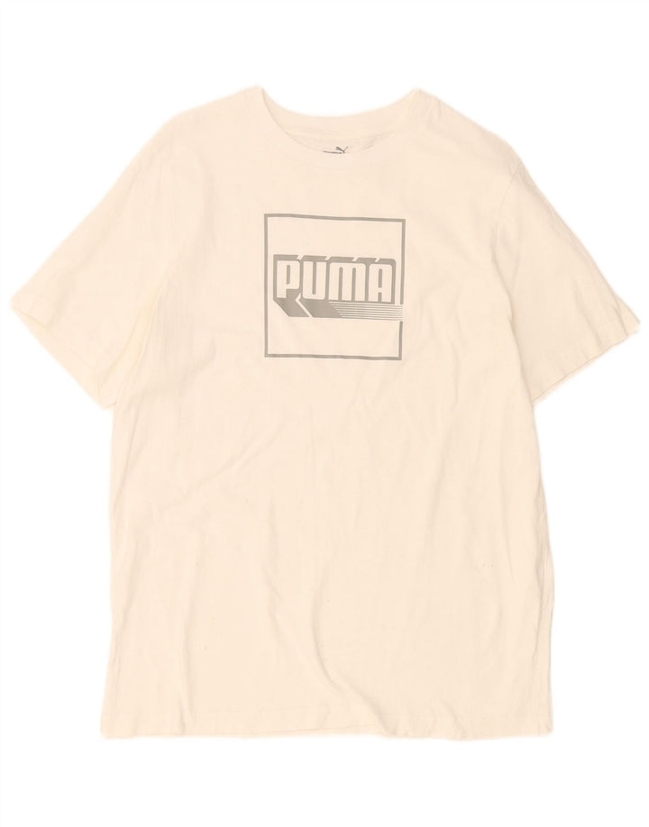 Puma - Camiseta gráfica para hombre, talla grande, color blanco