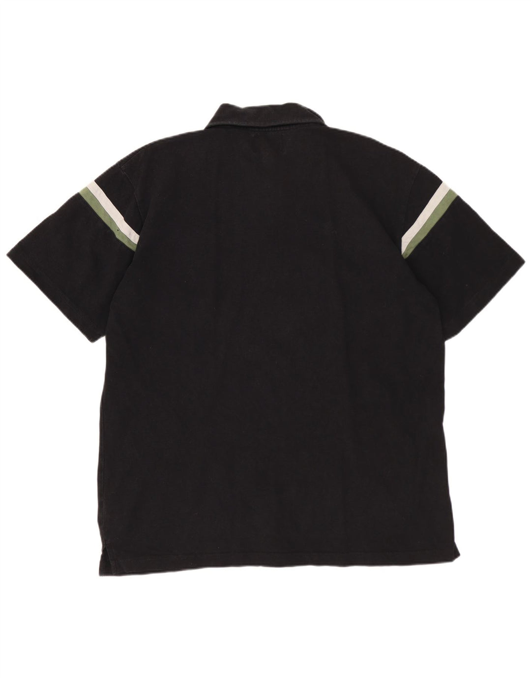LEE Polo para hombre grande a rayas negras