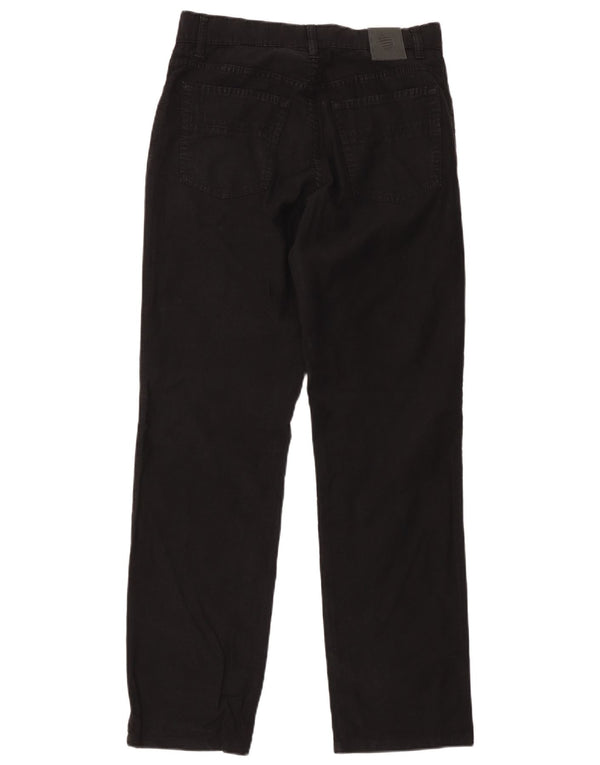 Marina Yachting Pantalón recto de pana para hombre W31 L30 Algodón negro