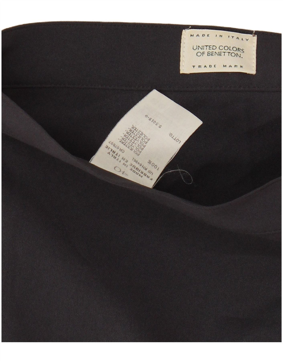 Minifalda Benetton Mujer IT 40 Small W26 Poliéster Azul Marino