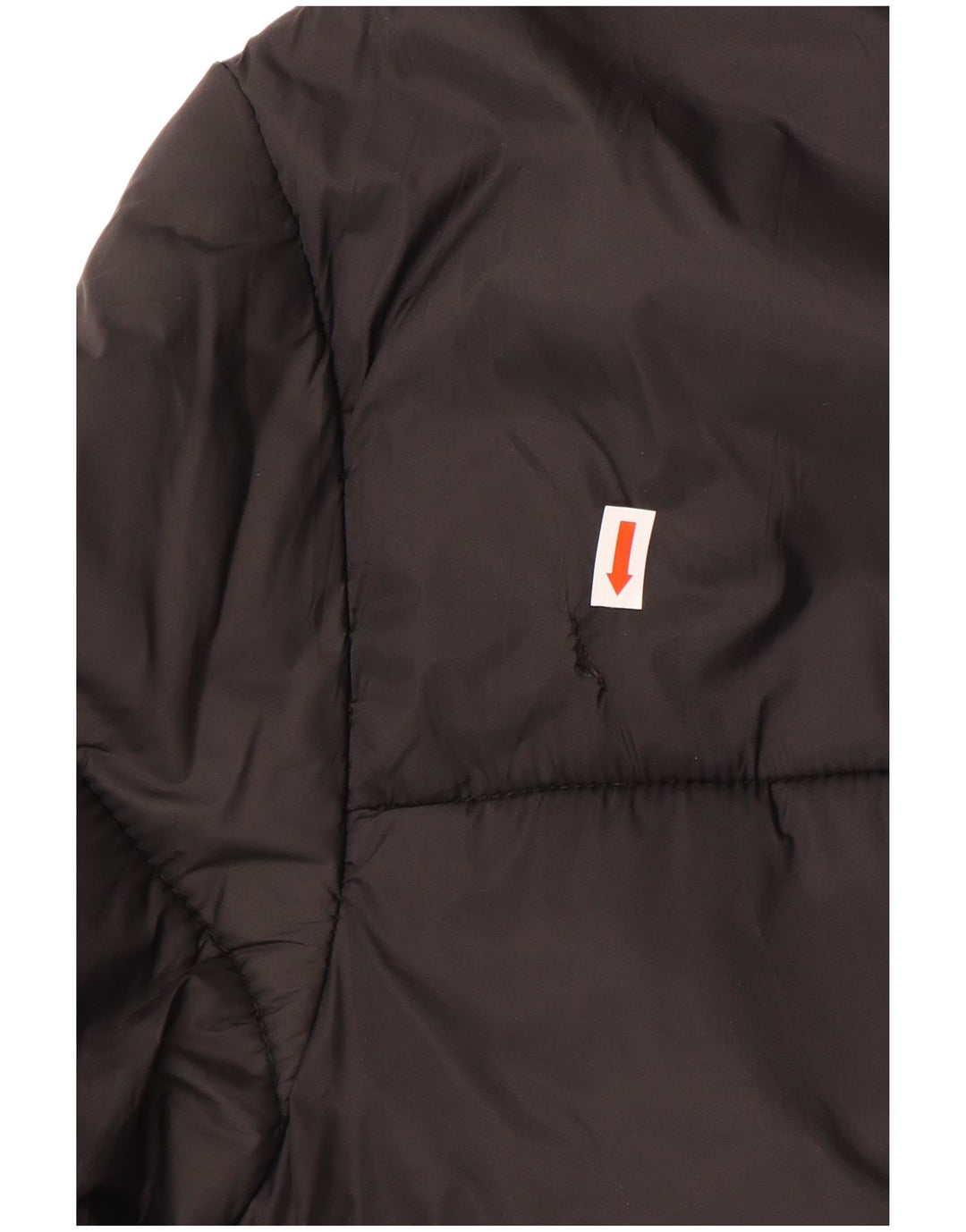 Zara Hombre Chaqueta Acolchada UK 40 Grande Poliéster Negro