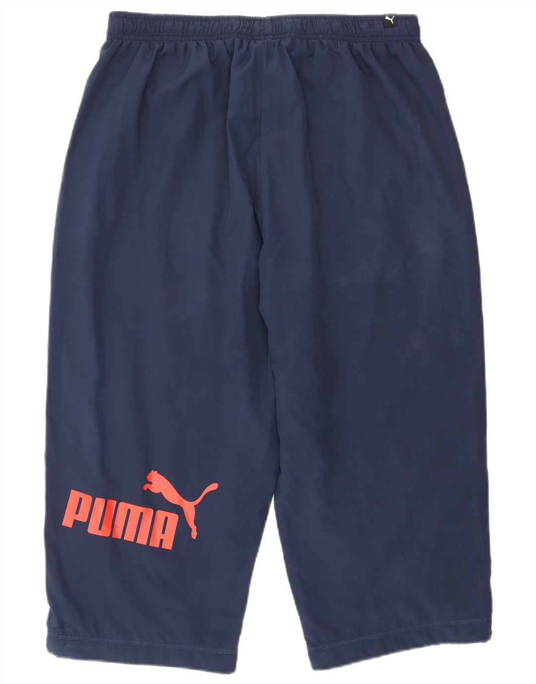 Puma Mens Graphic Capri Tracksuit Trousers Large Navy Blue Polyester