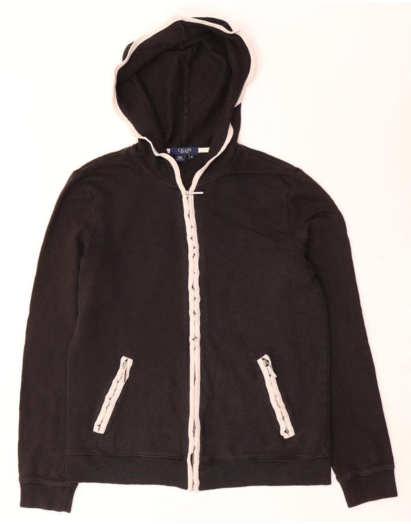Chaps Sudadera con capucha y cremallera para mujer UK 14 Medium Black