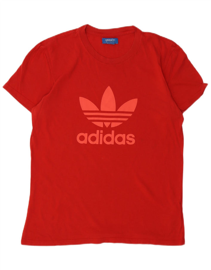 ADIDAS Camiseta gráfica para hombre Top Algodón rojo medio