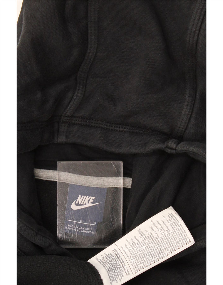 Nike - Sudadera con capucha para hombre, talla grande, algodón negro