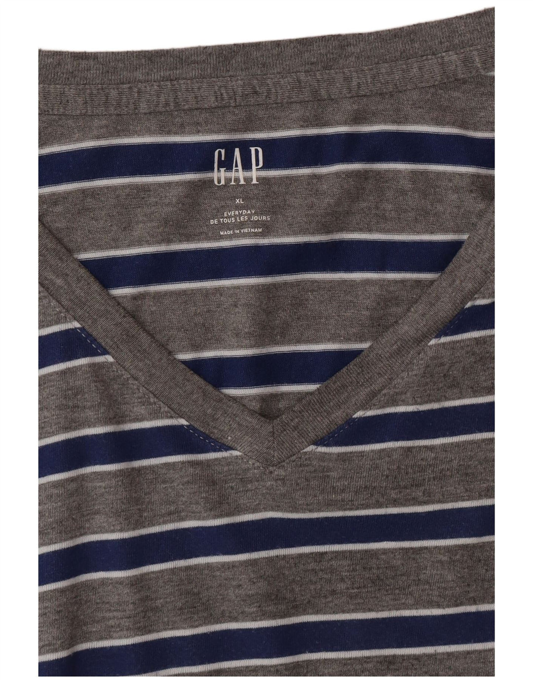 Camiseta GAP Hombre Top XL Gris Rayas