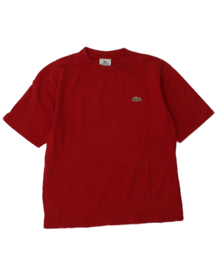 Camiseta Lacoste para hombre talla 3 pequeña algodón rojo