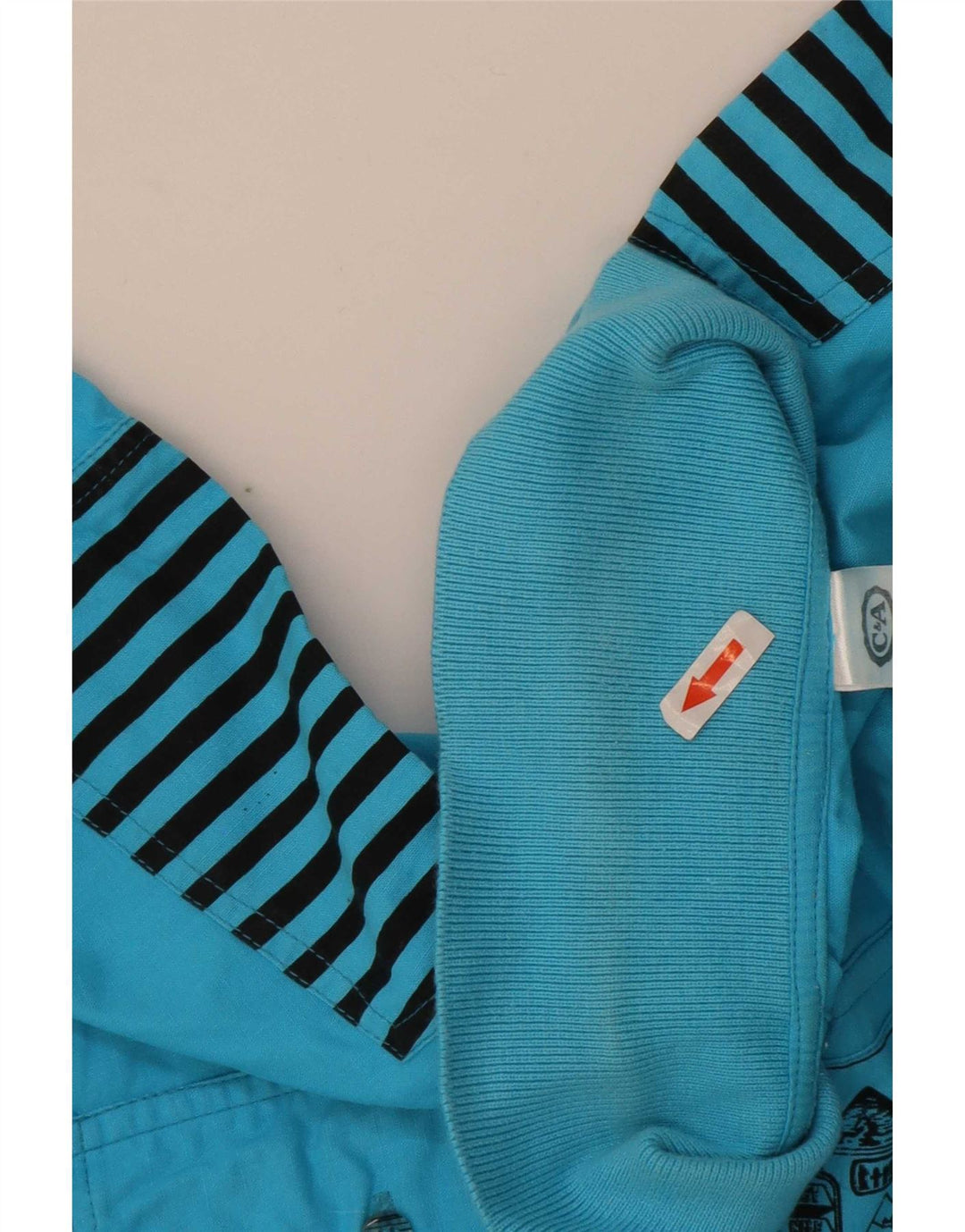 C & A - Camisa tipo jersey de manga corta para hombre, algodón azul grande