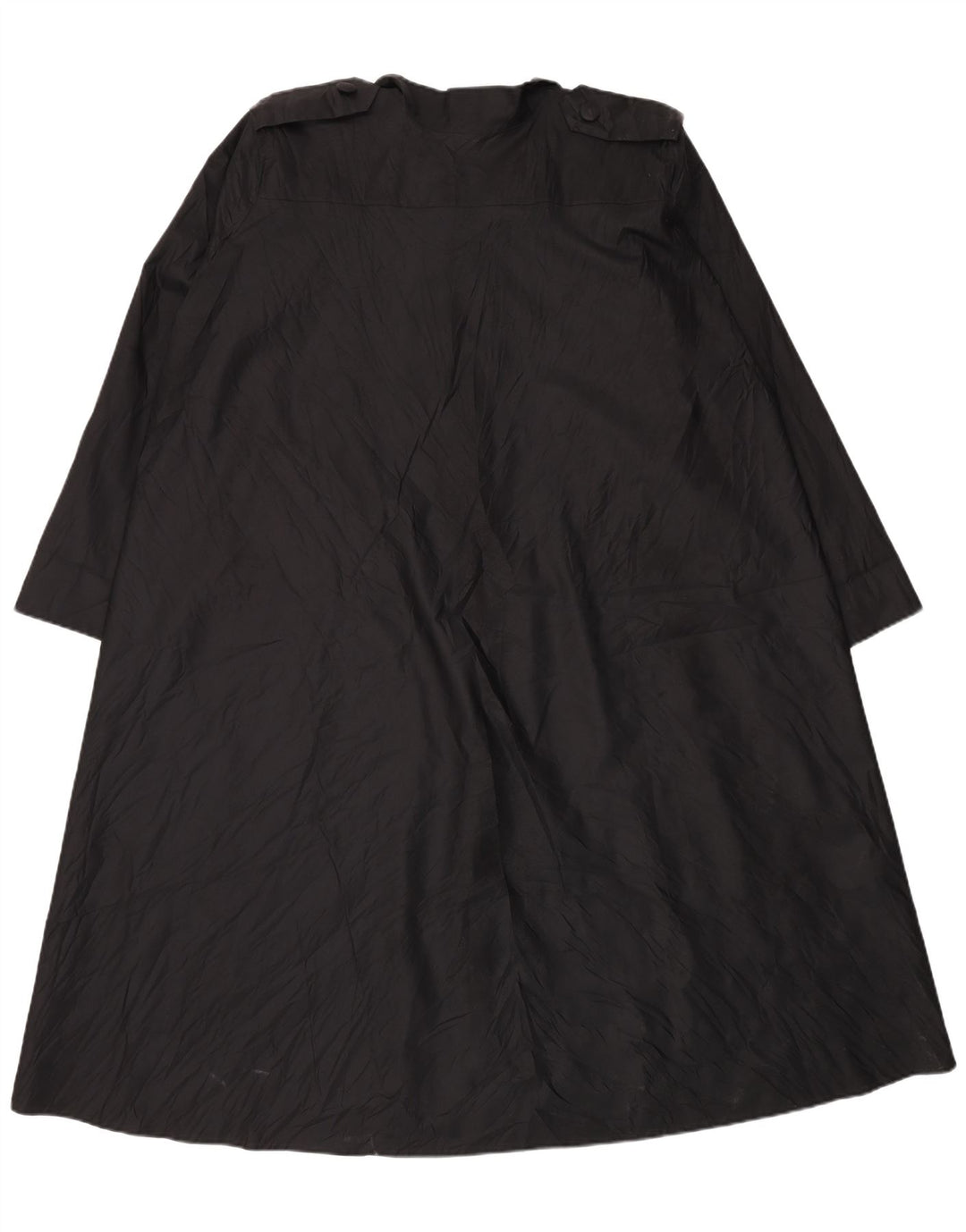 Vintage hombres gabardina Reino Unido 14 medio negro