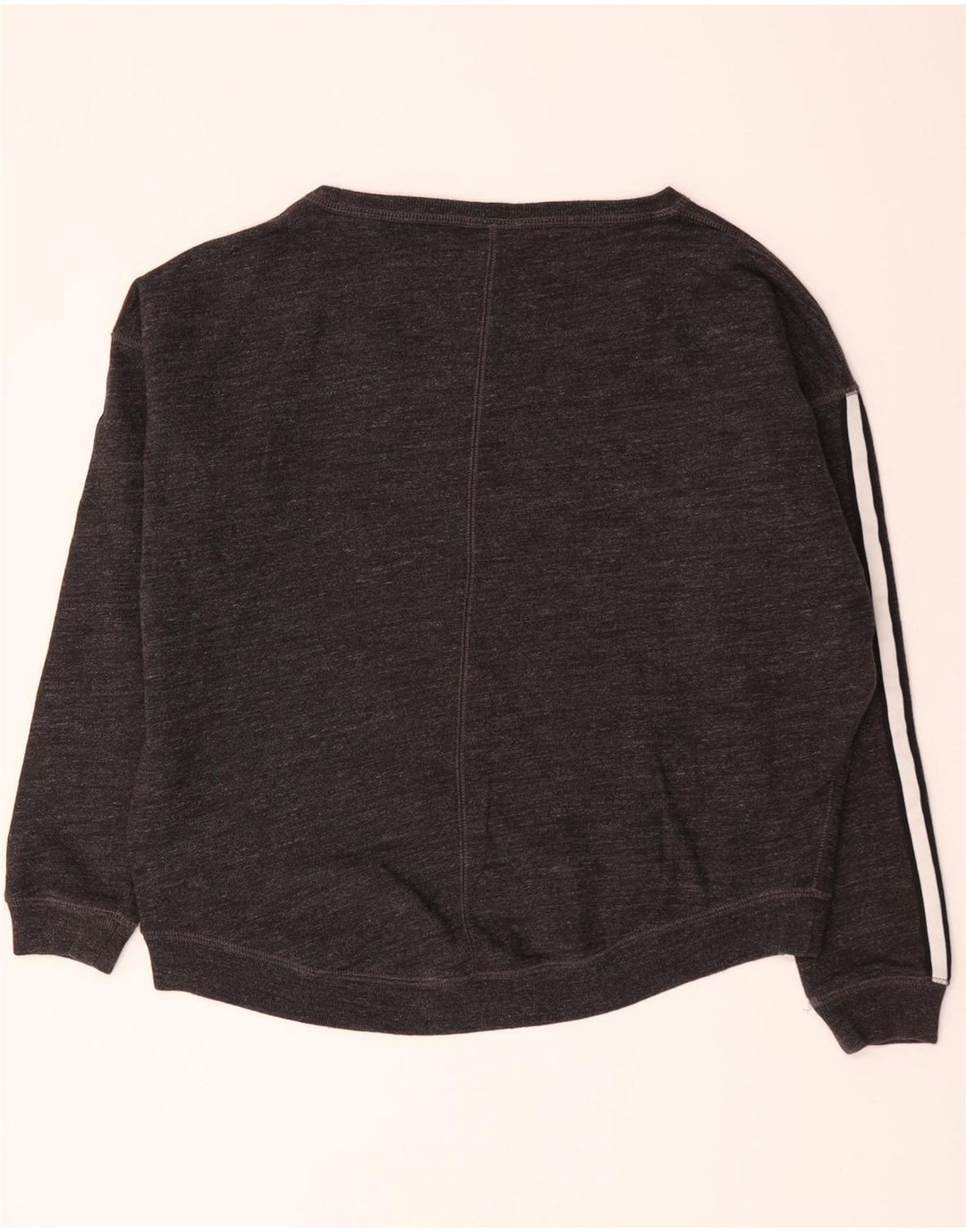 Nike Sudadera de gran tamaño con gráfico para mujer UK 10 Small Grey Cotton